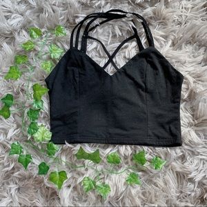 Earthbound Black Crop Top